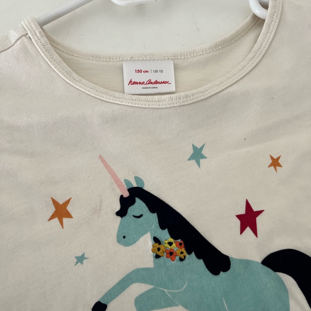 Hanna Anderson Long sleeved size 12 shirt.